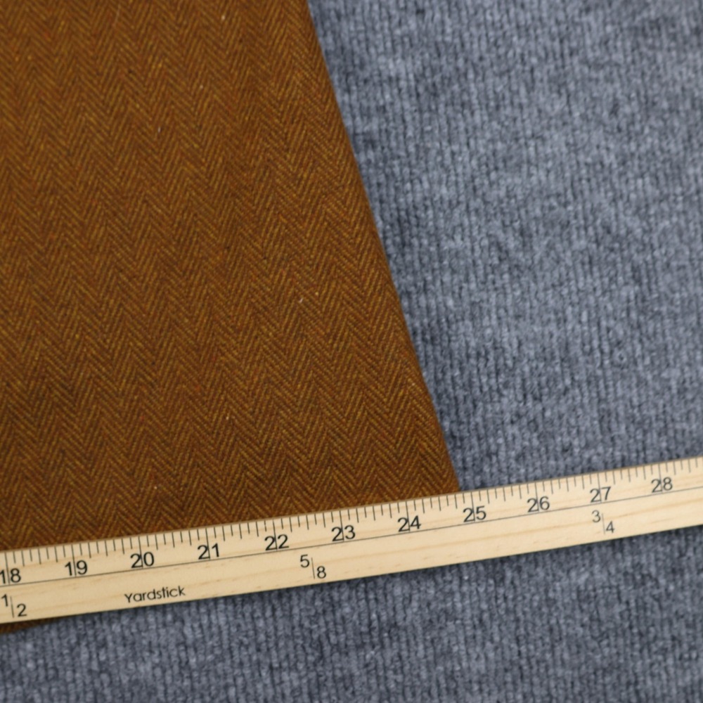 F. Shay of Boston Skirt Womens 12 Brown Wool Herringbone A-Line Lined Made USA - Picture 4 of 11